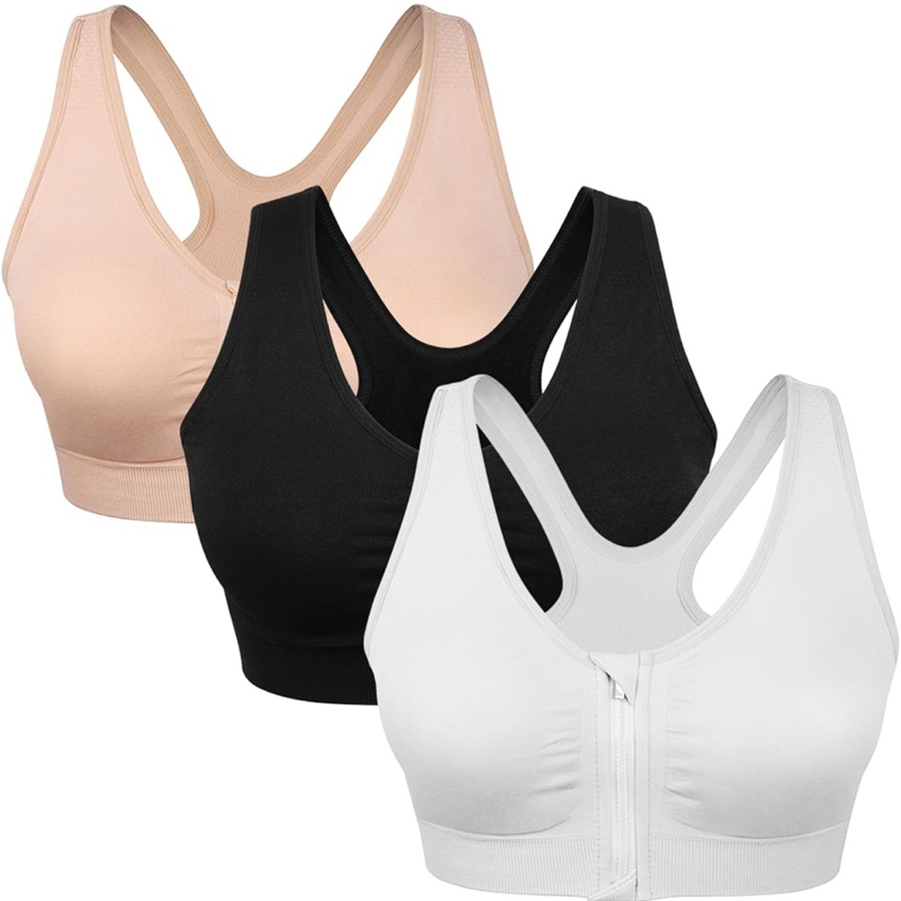 NWOT 3-pack post surgical/sports bras